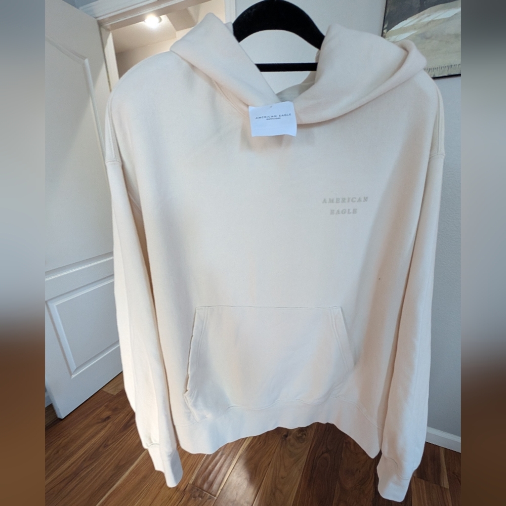 American Eagle Luxe Heavy Weight Graphic Hoodie Large Nwt ❤️